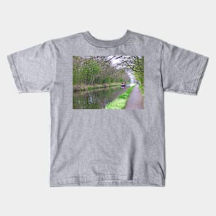 The Union Canal near Ratho, Scotland Kids T-Shirt